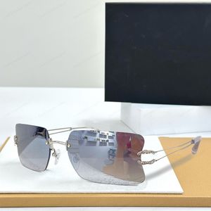 Occhiali da sole designer per donne occhiali da sole Y2K Stile tecnologico senza bordo Goggle alla moda 1: 1 occhiali Modello CH4050 Lettere a doppia faccia in cristallo
