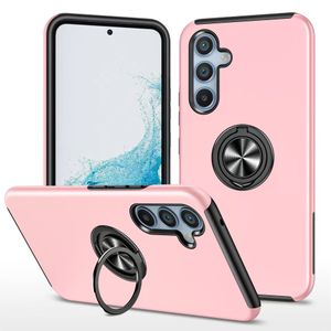 Przypadki uchwytu pierścieniowego magnetycznego dla Samsung Galaxy S24 S23 S23FE S22 S22 Plus Ultra A33 A53 A73 A14 A34 A32 A05 Google Pixel 8 Pro Moto Kick -Stand Stand Okładka tylna okładka tylna okładka