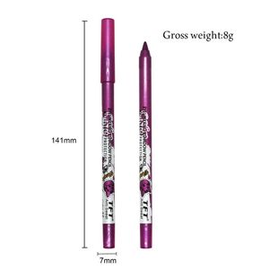 Långvarig eyeliner blyerts gåva vattentät inte blommande ögonskugga penna glitter ögonskugga penna
