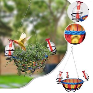 Outros pássaros suprimentos de pássaros pendurados cestos florestais alimentadores de ave de água externa pendurada tipo pet garden jardim decoração de jardim