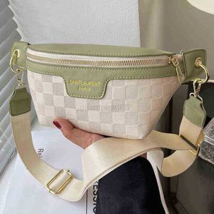 TABY TABY PROJEKTOWANE KOBIETY FALY PAKIET Wysokiej jakości skórzana torba w talii moda na ramię Crossbody skrzynia skrzynia torebka marki Pasek J220705