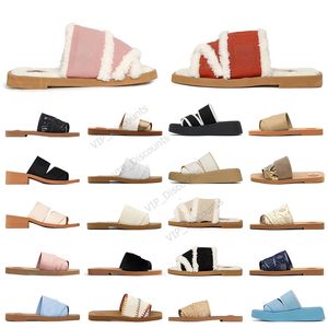 2024 Designer Kvinnor tofflor Designer äkta läder Woody Sandals Flip Flop Calfskin Womens Sandal Summer Lazy Large Beach Casual Slides loafers Size EUR35-42