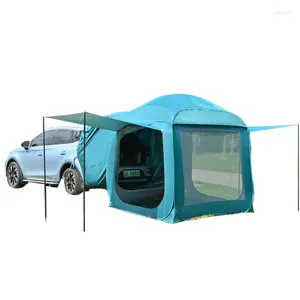 Tendas e abrigos Car tenda traseira ao ar livre 3-4 pessoas Equipamento de acampamento Extensão do telhado de seu dobramento à prova de chuva