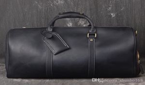 50 pacchetti da esterno da 55 cm Duffel Genuina in pelle Donne039 e MEN039 BASSE DA BASSE DA DAVERE BASSO DI BAGGI