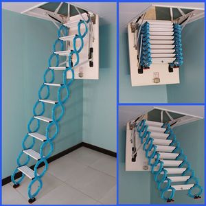 Invisible Folding Ladders Outdoor Wall-mounted Ladders Attic Retractable Stairs Home Lifting Indoor and Simple Stretching Stairs