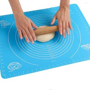 Baking Tools 40X30CM Silicone Mat Pizza Dough Maker Pastry Kitchen Gadgets Cooking Utensils Bakeware Kneading Accessories