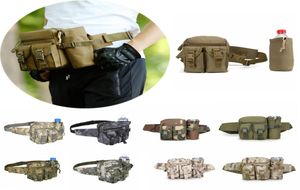 Tactical Waist Fanny Pack Utility Army Military Water Bottle Belt Bum Bags Men039s Outdoor Sport Runing Waistbag Kettle Functio9969151
