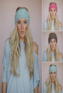 Acessórios para o cabelo femininos de crochê macia malha de fábrica de florar de cabelos quentes de cabelos mais quentes de inverno