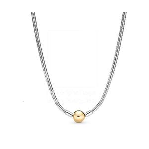 S925 Silver Pandoranecklace for Women Designer Jewelry Original DIY Fit Moments Snake Chain Halsband Fashion Clafticle Chains Pandoras Halsband