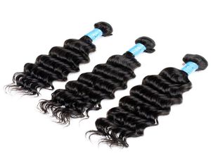 Klasa 7A 1228 cali Włosy głębokie Włosy Pełna głowa Brazylijskie faliste włosy Naturalne 1b Human Hair Bundles6063700