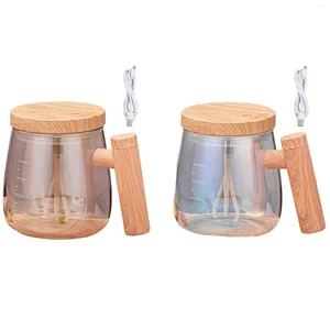 Mugs Electric Mixing Cup Portable With Lid Handle Self Tumbler Stirring Mug For Dining Room Bedroom Travel Home Milk