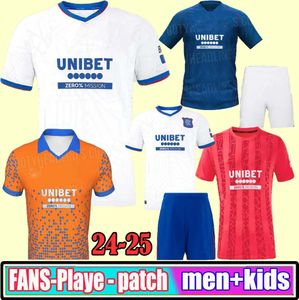 24 25 Rangers Soccer Jerseys 2024 Home Away Glasgow Colak Rower Lundstram Hagi Barker Morelos Tavernier Kent Tillman 3rd Football Men Kids 3XL 4XL