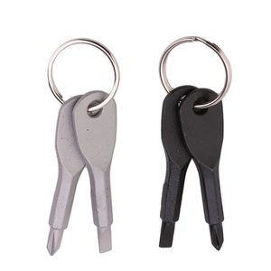Portable Key Ring Screwdriver EDC Tools Set Outdoor Pocket Mini Tool With Keychain Screw Driver 240531
