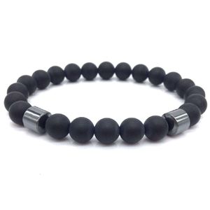Fashion Black Jewelry Tiger Eye Bead Map Stone Magnetic Bracelet New Product
