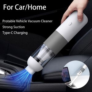 Portable Mini Handheld Wireless Vacuum Cleaner 4000PA Stark sugbil trådlös vakuumrengöringsrobot för smarthome dropshipping 276f