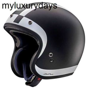 高品質のアライフリーウェイクラシックハローブラックオープンフェイスオートバイバイクヘルメットオートバイレーシングヘルメット高強度保護