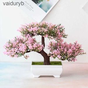 Bloqueia a planta artificial Bonsai Small TR Flowerpot Decoração Fake Room Home Dining Hotel Hotel Garden H240531