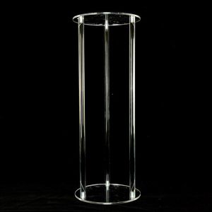 10pcs/ lote redondo vaso acílico vaso clear vaso de flores mesa de casamento
