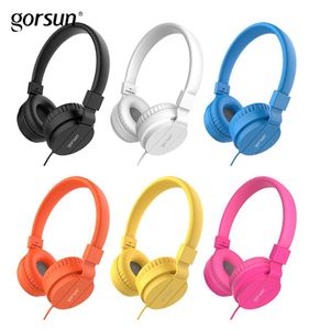 Fones de ouvido de graves fones de ouvido com fio dobrável leve para crianças para crianças, fone de ouvido ajustável para telefones para computadores PC Music4952075