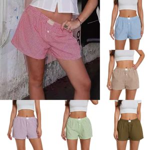 2024 New Womens Casual Shorts Comfort Comfort Caustra alta perna larga Pontas curtas de perna larga larga