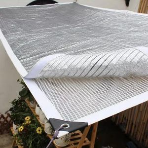 2 camadas Sun Shade Net com pistas de varanda do jardim de tarpaulina de tarpaulina de pavão cobre a tela solar ao ar livre malha de sol à prova d'água na rede de sol