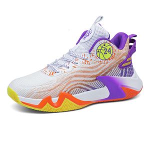 Mens High Top Basketball Shoes Youth Breattable Sneakers Outdoor Sports Trainers for Children