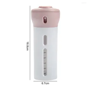 Storage Bottles 1 Set Rotary Switching Lotion ABS Refillable Body Wash Liquid Cream Dispenser Bottle Container El Supply