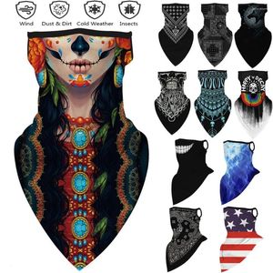 Bandanas andningsbara cykelhuvudkläder Anti-UV Face Balaclava Scarf Cycling Head Neck Gaiter Multifunktion Pannband