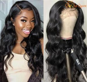 Ondas corporais perucas de cabelo humano para mulheres negras 5x5 Wig de fechamento de renda pré -explodido 30 polegadas Remy Brasy Hair Wig3390718