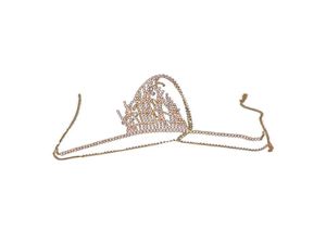 Stonefans seksowna bielizna kryształowe plandety łańcuch nadwozia bra showgirl body biżuteria bransoletka bransoletka bielizna T20058532981