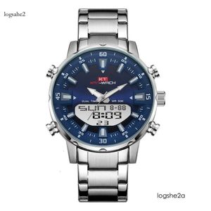 5865 82 Kat-Wach Hot Selling Fashion LED Quartz Precision Steel Band Waterfroof Men's Watch 79