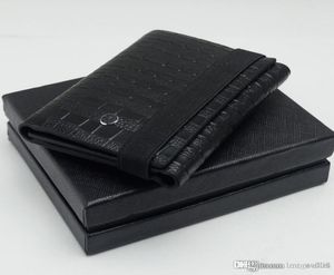 طبعة محدودة رجال الفاخرة الأصلية من الجلد الأسود M B Wallet Man Wallet Wallet Calfskin Mt Classic Wallet Card Card 7877814