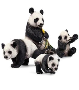 Simulação Little Panda Action Figures PVC Educação realista infantil crianças selvagens modelo de brinquedo de brinquedo fofo toys6689609