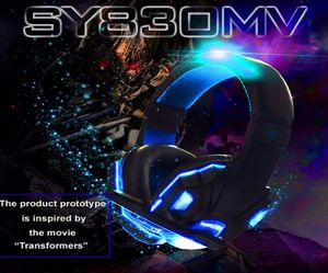 Gaming Headset Headphone Earphone Stereo Bass Computer With Microphone For Computer Gamer With LightsWithout Lights PS4 game head4084440