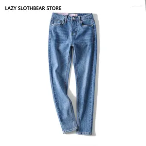Frauen Jeans Frauen 2024 Vintage Herbst Niedrige Taille Bleistift Jeanshose Schlanke Mutter Cowboyhose