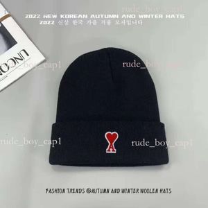 Amis şapka aşk yün şapka bayanlar tasarımcısı Beanie cap trend kırmızı kalp örgü şapka çift soğuk şapka şapka ami şapka 0bf