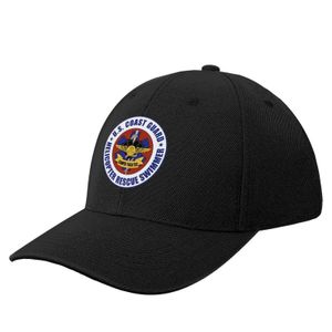 USCG helikopter Rescue Rescue Patmer Baseball Cap Thermal Visor Piętkowy kapelusz Elegancki damski czapki Mens 240521