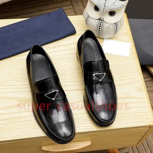 Designer Shoes Italian Loafers Men Dress Shoes Classics Moccasins Black Genuine Leather Office Wedding Walk Casual Shoes