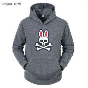 Psychol Bunny moda marka bluzu szkielet szkielet królicza litera z kapturem wiosna jesienna streetwear men High Street luksusowa bluza Psychology Bunny Shirt