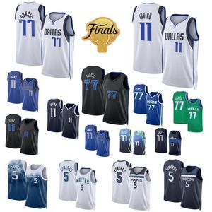 Luka Doncic #77 Kyrie Irving #11 Basketball jersey Anthony Edwards 2023-24 finals Men Youth Women S-XXL Sports city jersey