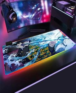 Myse Pad PC RGB Anime Dujan konfiguracja akcesoriów graficznych maty do gier z podświetleniem MAT MANGA MANGA KEYBOOTA MOUSU PAD59992450