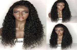 黒人女性のためのフルレースの人間の髪のウィッグウェットと波状のブラジルのバージンヘアレースフロントヒューマンヘアウィッグ