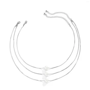 Chains Women's Multi-Layer Necklace Durable Alloy Skin-friendly Pearl Suitable For Jewelry Gift AIC88