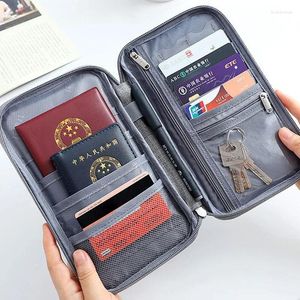 Förvaringspåsar Family Passport Holder Unisex Travel Accessories Waterproof Document Organizer Case Bag ID