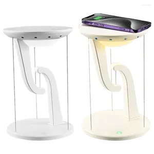 Tischlampen kreativer Federlampen Smartphone Wireless Ladung 700 lm Gleichgewicht schwimmend 3700-3900K Romantische Dekorations Ornamente
