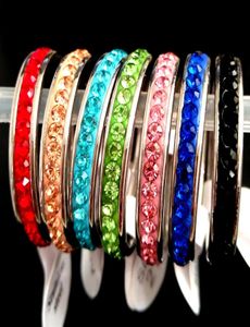 36pcs Colorful One Row Zircon Stainless Steel CZ Wedding Rings Engagement Jewelry Male Female Star Shiny Crystal Finger Charm Eleg3626562