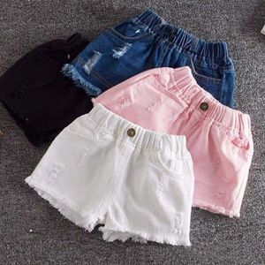 Denim Teenagers Summer Cute Short Pants Kids Beach Clothes Children's Shorts For Girls 3-11T L2405
