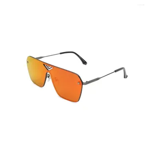Sunglasses Orange Red Y2k Accessories Lenses For Men Eyeglass Frames Glasses Summer Women's Apparel UV400 LA1700