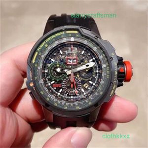 Richamills 시계 RM Tourbillon Wristwatch Richamills 티타늄 RM3901 날짜 디스플레이 중앙 분 및 타이밍 한정판 자동 기계 남성 Watch Wn.
