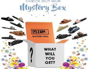 Mystery Box gemischte Stile Pantoffeln Sandalen für Frauen Männer Leder Black Herren Damen lässige Schuhe schöne Plattform Scarpe Schnürung S6600463